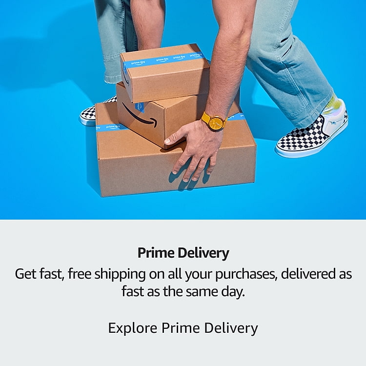 Prime Delivery. Get fast, free shipping on all your purchases, delivered as fast as the same day. Explore Prime Delivery.